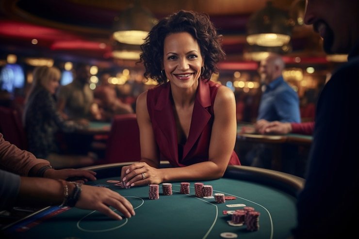 Tata letak meja Three Card Poker standar Three Card Poker meja live dealer pasti gacor88